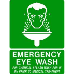 Emergency Eye Wash
Safety Sign