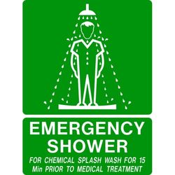 Emergency Shower
Safety Sign