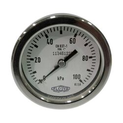 Floyd H-Duty Pressure Gauge
100mm Dial - 100 kPa
(Rear Connection)