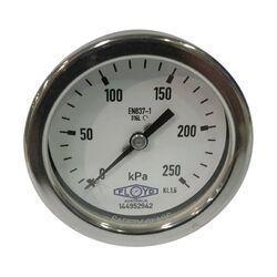 Floyd H-Duty Pressure Gauge
100mm Dial - 250 kPa
(Rear Connection)